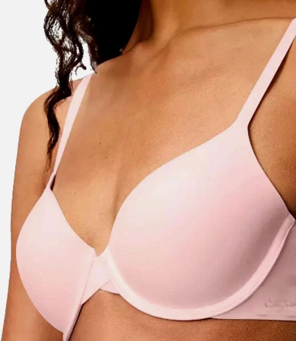 NWT Calvin Klein F3837 Perfectly Fit Lightly Lined Full Coverage Bra Pink 32DD
